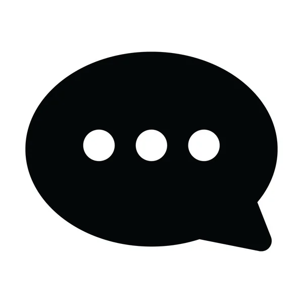 Bolla Chat Raffigurante Concetto Icona Comunicazione — Vettoriale Stock