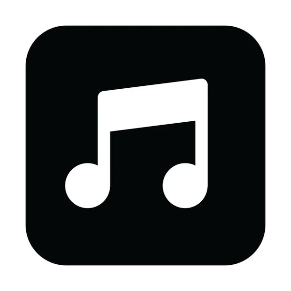 Notas Música Música Melodia Sintonia Vetor Sólido Para Aplicativos Musicais — Vetor de Stock