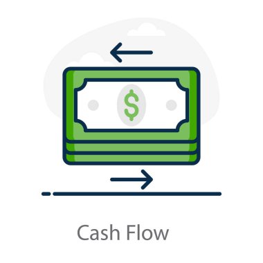 Nakit akışının ve yatırımın trend düz vektörü 