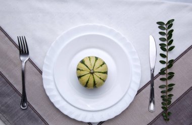 Şükran Günü veya Cadılar Bayramı 'nda balkabağı olan bir yer. 