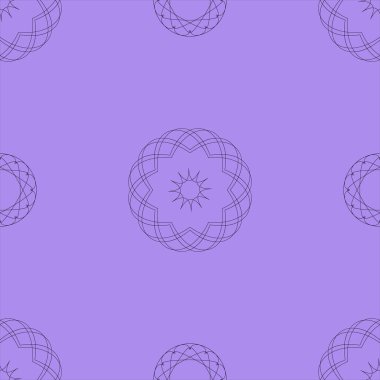 Açık mor arkaplanda vektörsüz desen şekilleri.