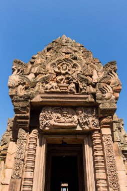 Phanom basamak, kumtaşı kale Buriram ili, Tayland oyulmuş..