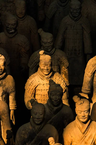 Terakotové bojovníci z věčné armády Qin Shi Huang. — Stock fotografie