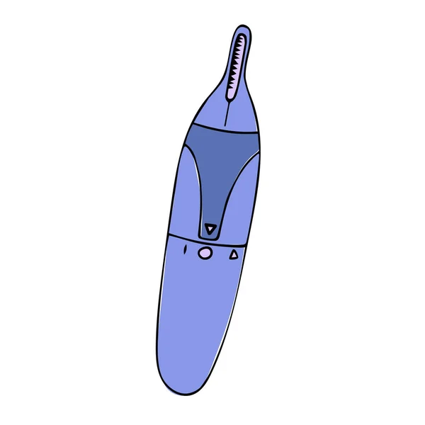Trimmer cartoon blue color icon — Stock Vector
