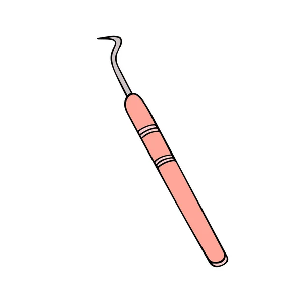 Cosmetical needle cartoon color icon — Stock Vector