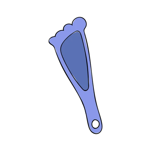 Pumice for feet cartoon color icon — стоковый вектор