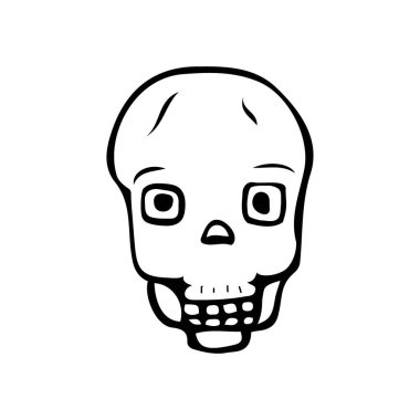 Hayalet Cadılar Bayramı karalama vektör simgesi