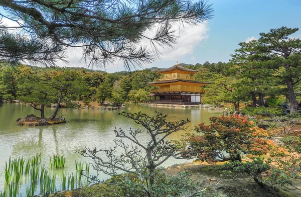 Ιαπωνία Κυότο Απριλίου 2017 Kinkaku Ιαπωνικά Χρυσό Ναό Στο Κυότο — Φωτογραφία Αρχείου