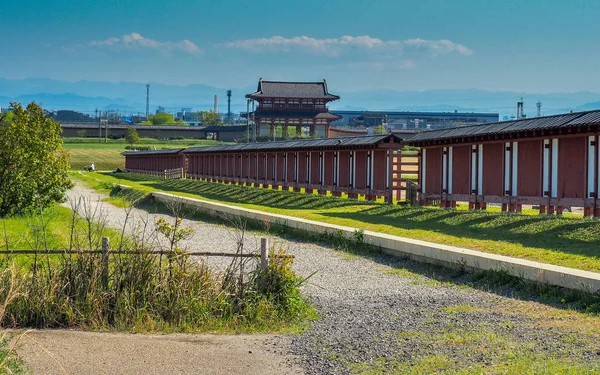 Ιαπωνία Nara Απριλίου 2017 Παγκόσμια Επιτεύγματα Πύλη Του Heijo Palace — Φωτογραφία Αρχείου
