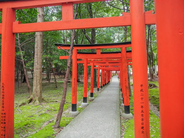 2017年4月12日 日本奈良僵原神社红桃门 — 图库照片