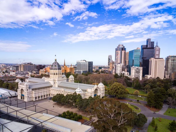 Australia Melbourne Julio 2018 Vista Aérea Del Edificio Royal Exhibition — Foto de Stock