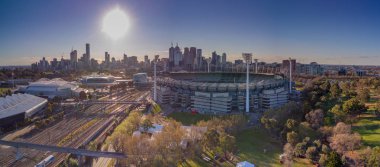 Melbourne Kriket Sahası'nın havadan çekilmiş fotoğrafı