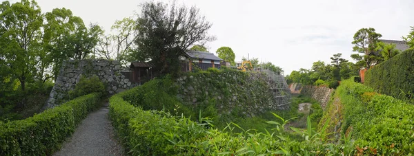 Κατασκευή του κάστρου Yamato Koriyama στη γέφυρα Gokuraku και του κάστρου H — Φωτογραφία Αρχείου