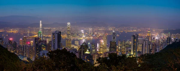 Panoramic view Hong Kong city — Stock Photo, Image