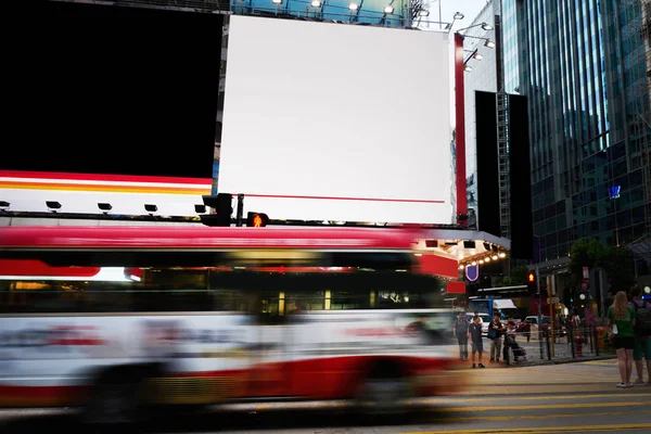 Publiciteit Mock Van Ruimte Voor Reclame Commerciële Informatie Lightbox Buitenkant — Stockfoto