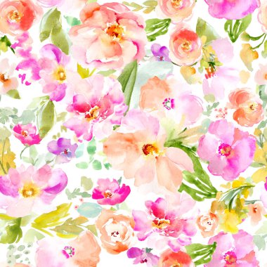 suluboya çiçek arka plan, doku 