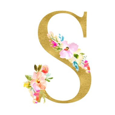 s harfi ile çiçek dekorasyonu 