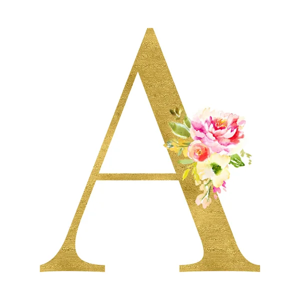 Letter Floral Decor — Stock Photo, Image