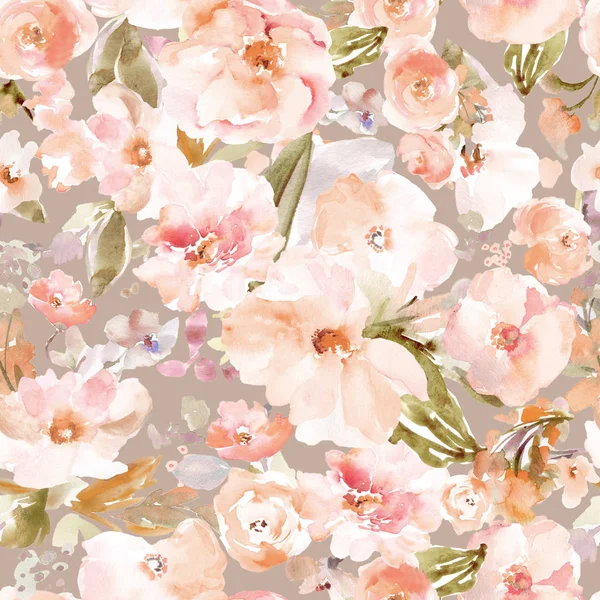 Aquarell Floraler Hintergrund Textur — Stockfoto