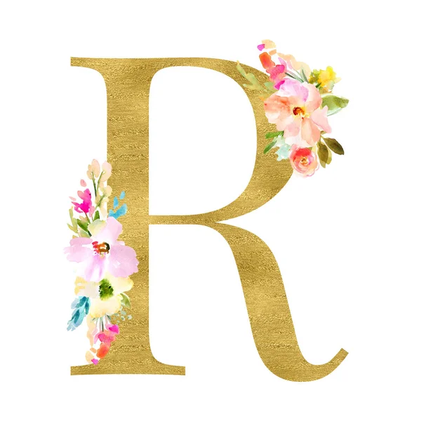 Letter Floral Decor — Stock Photo, Image