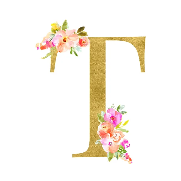 Letter Floral Decor — Stock Photo, Image