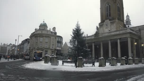 Reino Unido Northampton Janeiro 2018 Rua Abington Northampton Inverno Reino — Vídeo de Stock