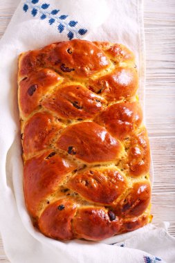 Meyve ekmek örgü, raf üzerinde 