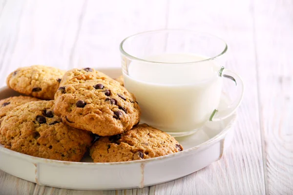 Kovbojové sušenky-sušenky s ovesnou moučkou, — Stock fotografie