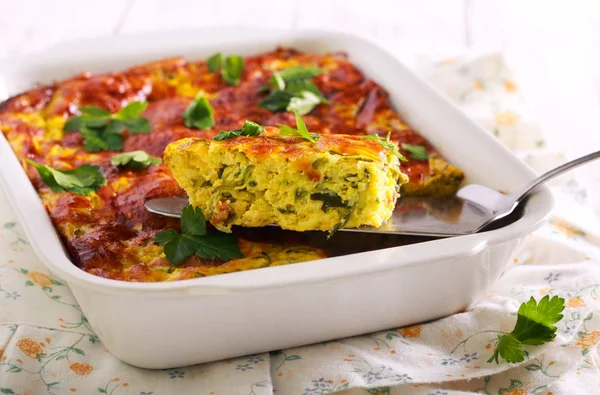 Zucchini and cheese bake — Stock Photo, Image