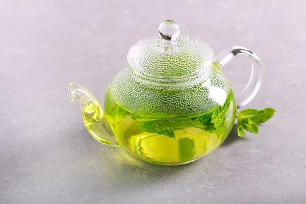 Chá de hortelã quente — Fotografia de Stock