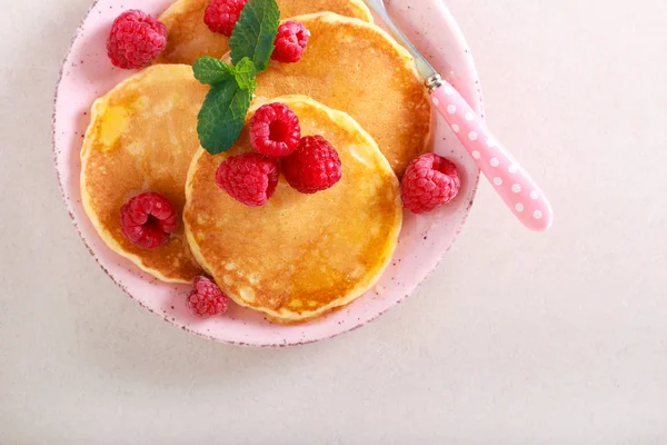 Crêpes au miel framboise — Photo