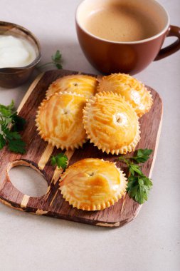 Ispanak ve beyaz peynirmini börekler 