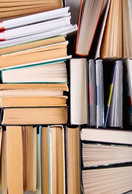 Kitap arkaplanı, birçok kitap üst görünümü