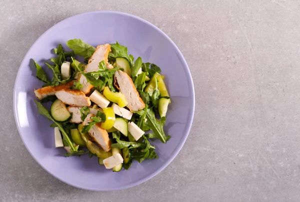 Chicken Vegetable Salad Plate — Stock Photo, Image