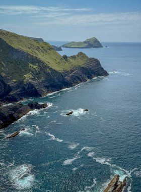 Kerry uçurumları, İrlanda 'nın güzel doğa manzarası.
