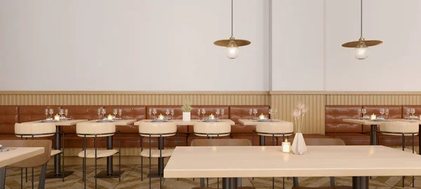 테이블 백그라운드 렌더링과 레스토랑 — 스톡 사진