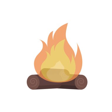 Bir şenlik ateşi çizimi