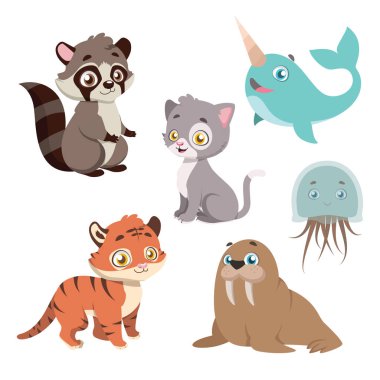 Collection of animal species clipart