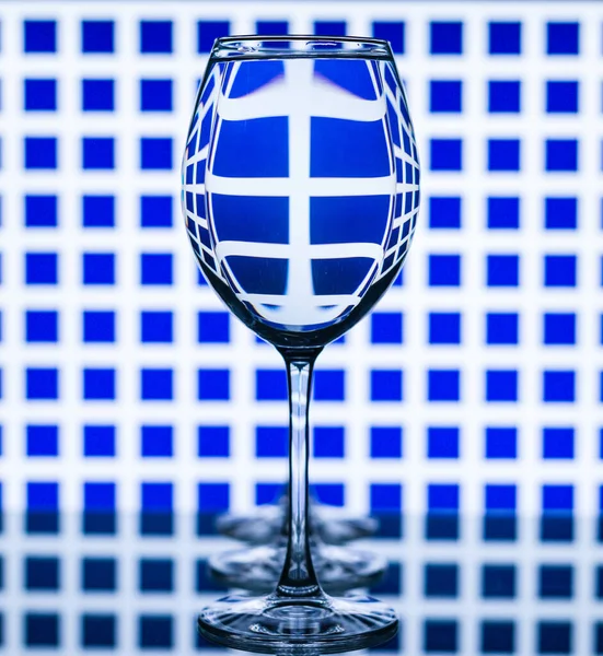 Reflection Wine Glasses Royalty Free Stock Photos