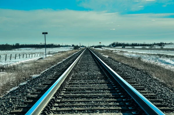 Järnvägsspår Söderut — Stockfoto