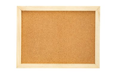 Beyaz arka plan üzerinde izole boş cork PIN Yönetim Kurulu
