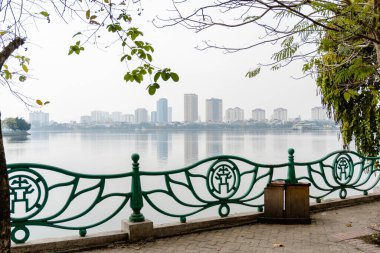 Batı Gölü manzaralı Hanoi Şehir Sembolü, Tay Ho.