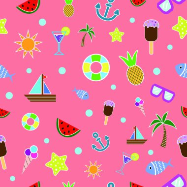 Bir yaz temasında renksiz desen.