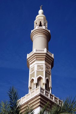 Sharjah, BAE 19 Şubat 2020: Sharjah 'ın merkezinde büyük ve güzel bir cami
