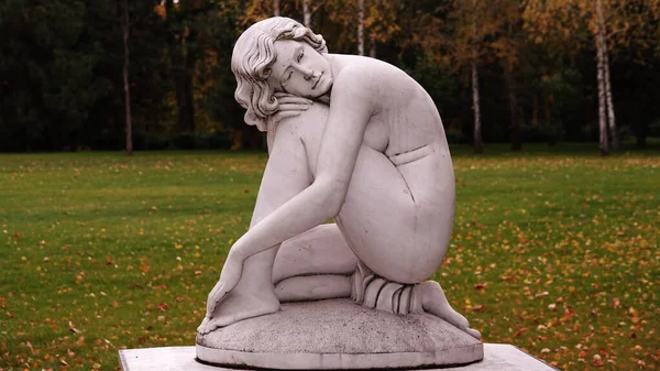 Kiev Ukraina Oktober 2019 Skulptur Flicka Dödsboet Efter Ukrainas Landsförvisade — Stockfoto