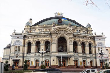 Kiev, Ukrayna 9 Aralık 2019: Taras Shevchenko Ulusal Akademik Opera ve Ukrayna Bale Tiyatrosu