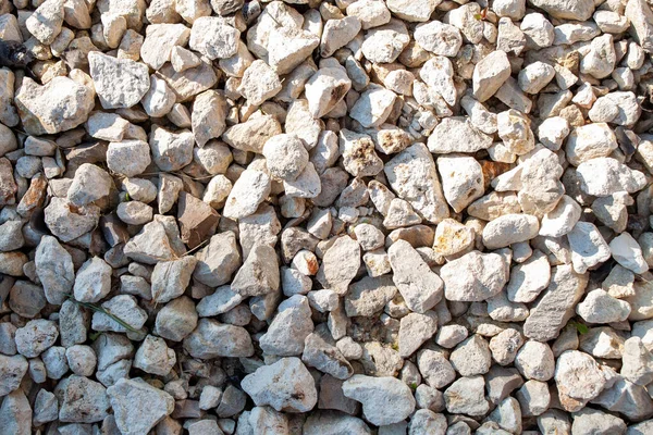 Textura Fondo Piedra Beige Triturada Suelo —  Fotos de Stock