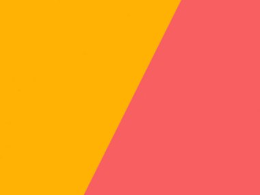 Yaratıcı geometrik düz arka plan yattı. Sarı ve pembe renkli kağıt. Minimalist tasarım konsepti