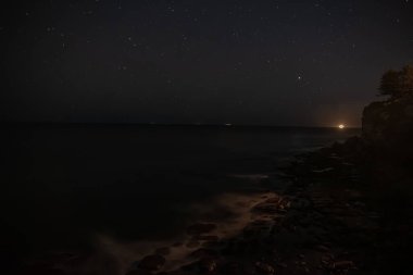 BEACH, İNDONEZYA, GUILI Adasından PANORAMİK GECESİ