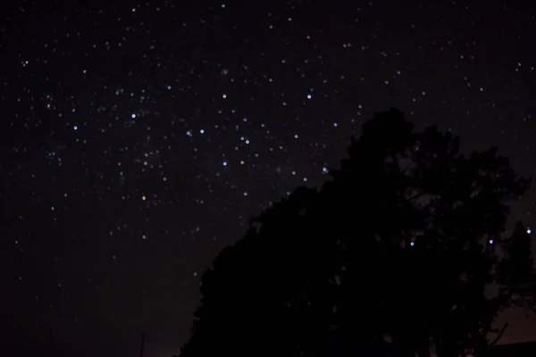 Сцена ночи, полная звёздная и синяя задница — стоковое фото